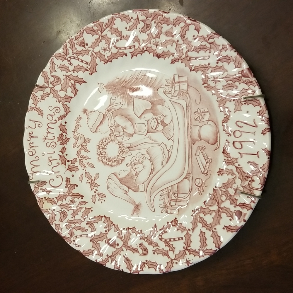 Christmas 1992 plate